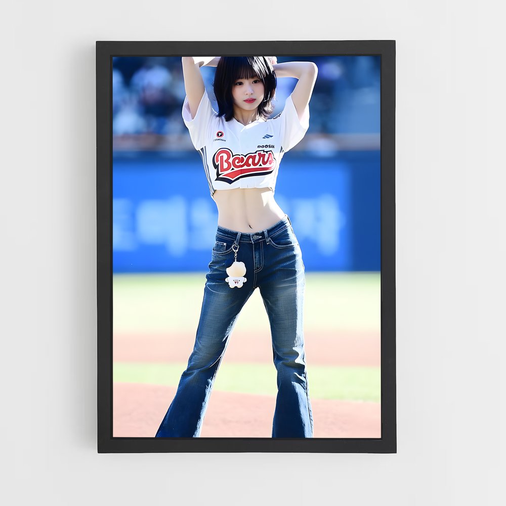Poster Baseball Chic (vue 2)